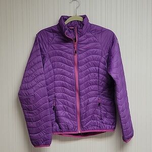 Women's primaloft purple w/pink trim lightweight jacket. Sz 10 Icepeak polyamide